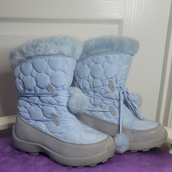 Kamik Other - Kamik Light Blue Quilted Kids Boots